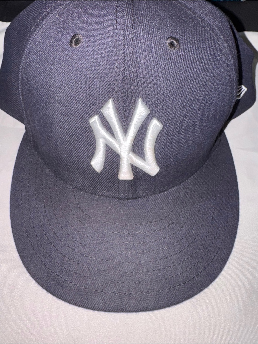 New Era Navy and White Yankees Fitted On Field Cap